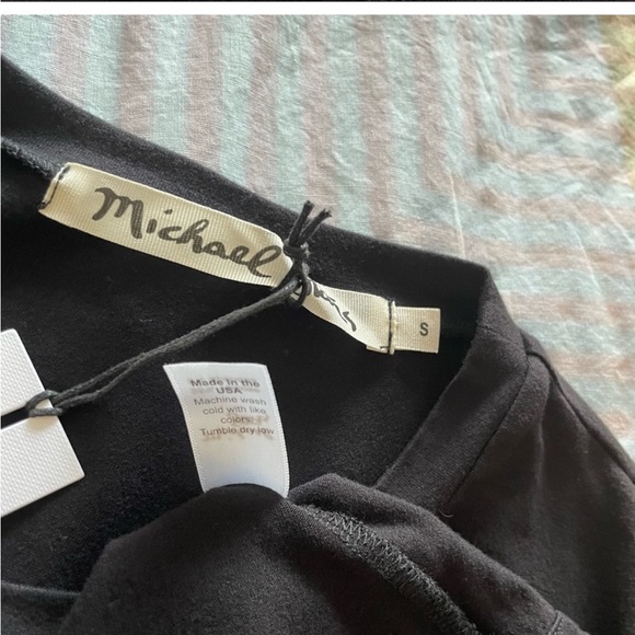 🇺🇸 MICHAEL STARS Drape Back T shirt Q28 - Picture 7 of 9